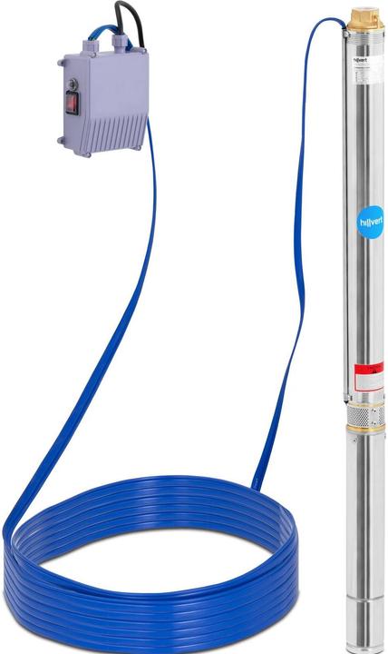 Produktbild Hillvert Brunnenpumpe Garten Tiefbrunnenpumpe Unterwasserpumpe sandverträglich 3.780 l/h (Gartenpumpe)