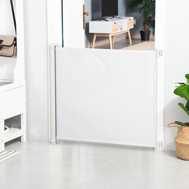 Produktbild PawHut Hunde-Trennwand mit automatischer Aufrollenfunktion
