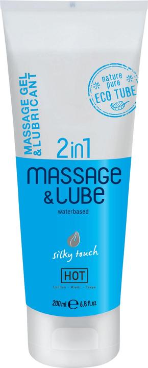 Produktbild HOT 2 in 1 HeiÃes Massagegel und Gleitmittel Silky Touch (200 ml)