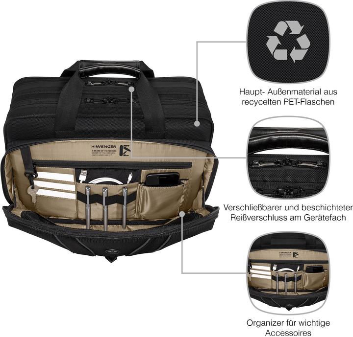 Actual product image Wenger Legacy Black Series 16" Laptop-Tasche - schwarz (16")