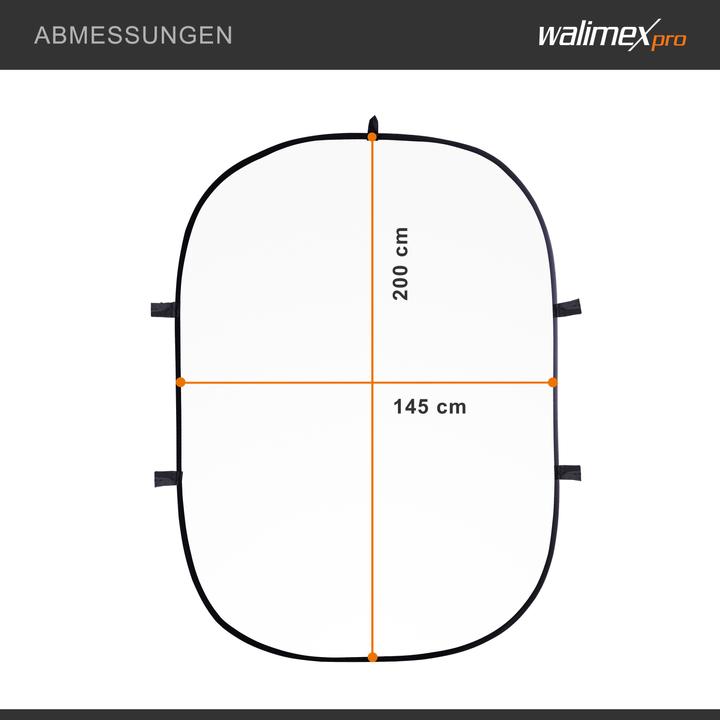 Immagine prodotto Walimex 2in1 Sfondo pieghevole (145 cm, 200 cm)