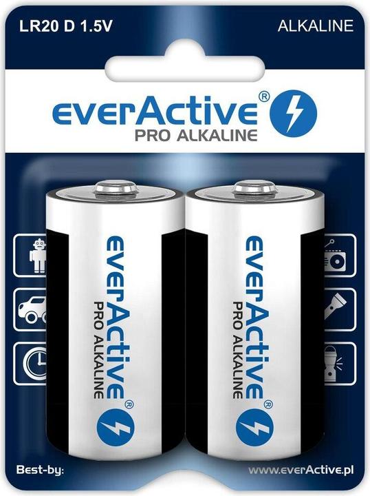 Produktbild Everactive Pro Alkaline (2 Stk., D, 17500 mAh)
