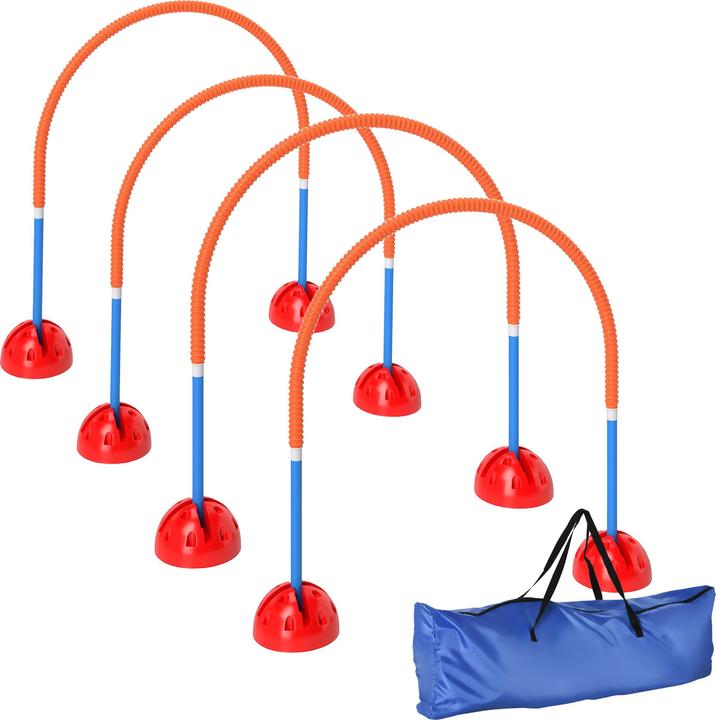 PawHut Hund Agility Set Kunststoff Blau+Orange (Destrezza)