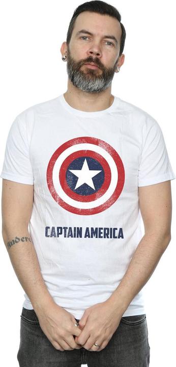 Produktbild Captain America Schild Text TShirt (L)
