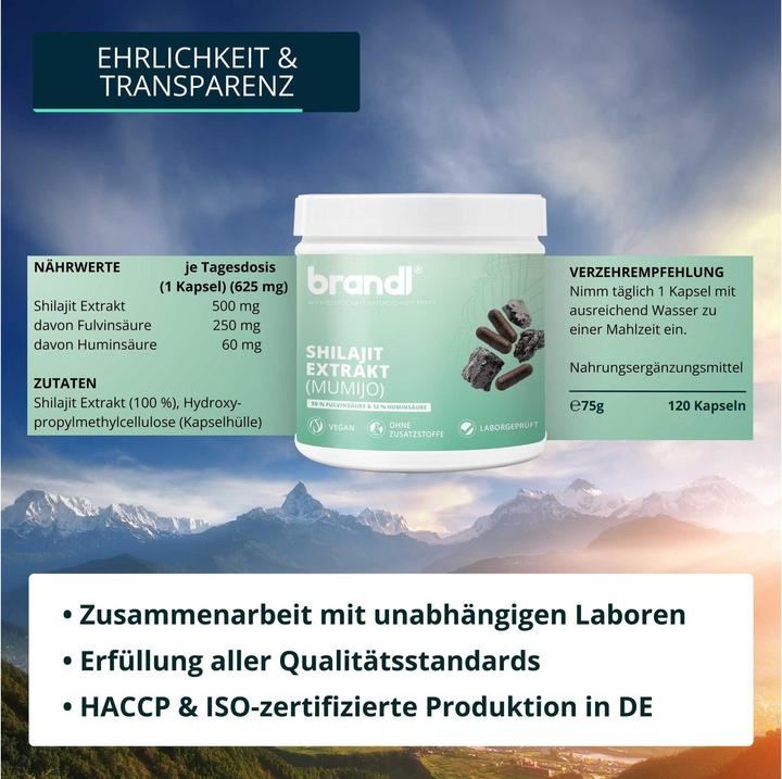 Actual product image Brandl Shilajit capsules (1 Piece, Capsules, 80 g)
