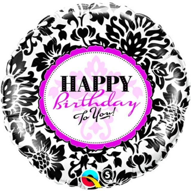 Actual product image Qualatex Happy Birthday to You foil balloon - empty (1 x)