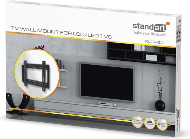 Immagine prodotto Standart SUPPORTO A PARETE PER TV (KL22-22F)