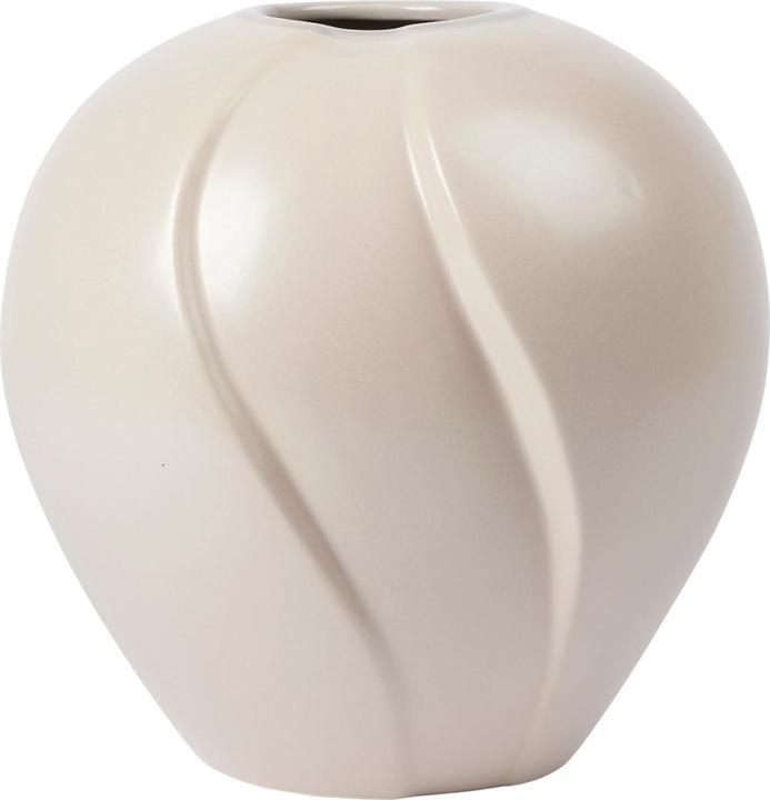 Actual product image Broste Copenhagen Leda vase grey sand 25x25cm (1 x, 25 x 25 cm)