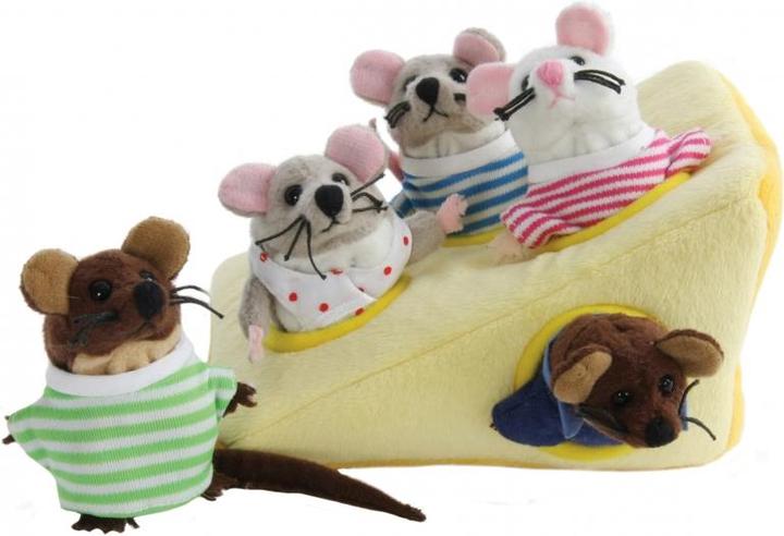 Actual product image The Puppet Company Finger puppet mouse family