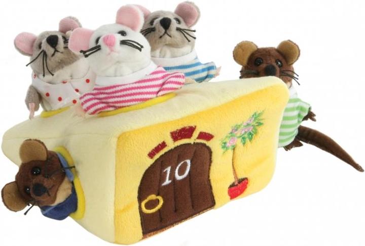 Actual product image The Puppet Company Finger puppet mouse family