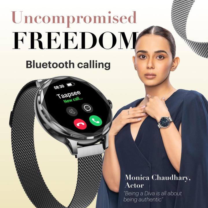 Produktbild Noise NoiseFit Diva Smartwatch Pearl White