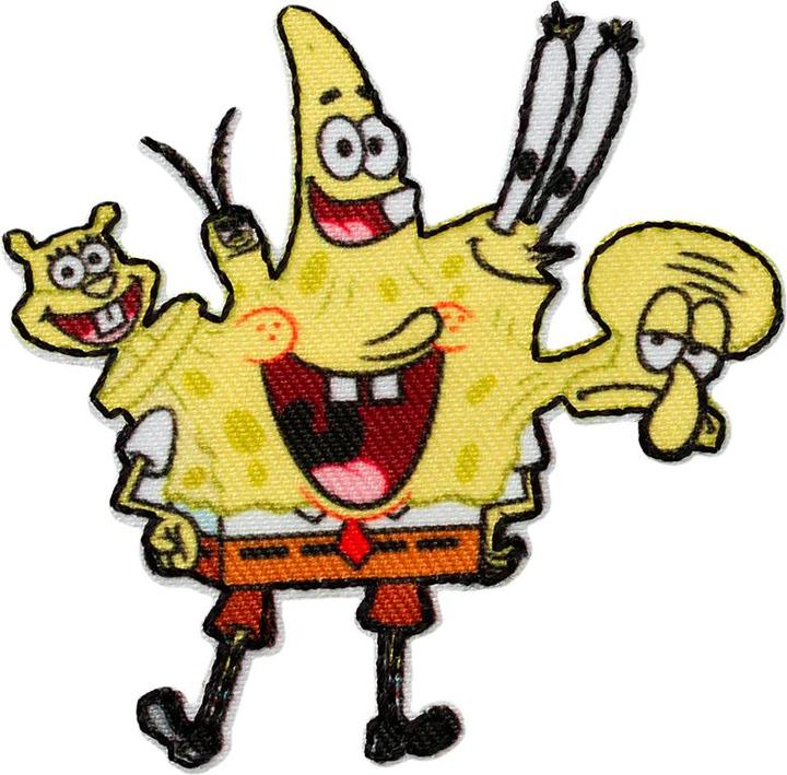 Produktbild Mono Quick Applikationen - Kids and Hits - aufbügelbar Spongebob Gruppe (1 x)