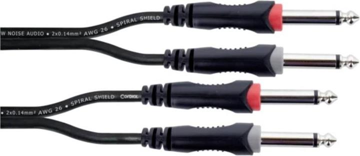 Produktbild Cordial 14845 Klinke Audio Anschlusskabel (2x Klinkenstecker 6.3 mm (mono) - 2x (3 m, 6.3mm Klinke (Jack))