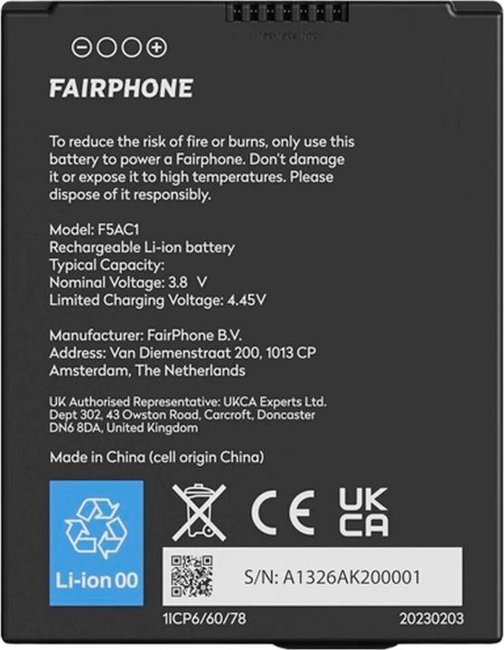 Actual product image Fairphone FP5 v1