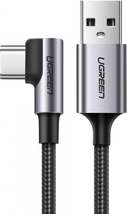 Produktbild Ugreen USB-C gewinkelt zu USB-A 2.0 A Datenkabel (2 m, USB 2.0)