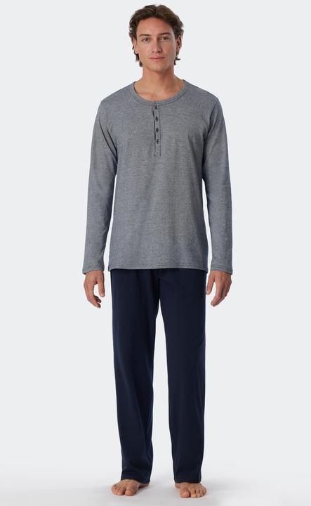 Image du produit Schiesser pyjama long pour homme / pyjama avec patte de boutonnage (110)