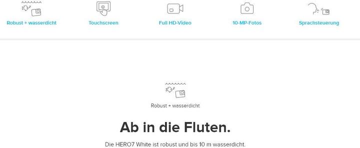 Actual product image GoPro Hero 7 White (60p, Full HD, Wi-Fi)
