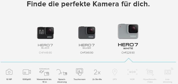 Actual product image GoPro Hero 7 White (60p, Full HD, Wi-Fi)