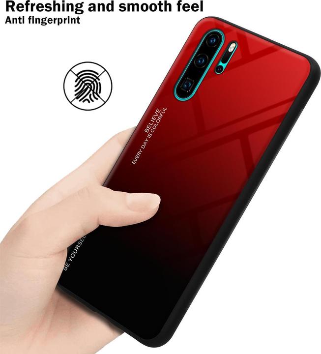 Produktbild Cadorabo TPU 2 Farben Glas Cover (Huawei P30 Pro)