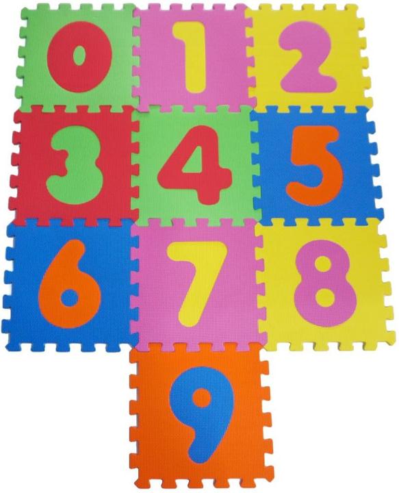 Immagine prodotto Knorrtoys Tappetino per puzzle - "Numeri"/10 pezzi/32 cm (32 x 32 cm)