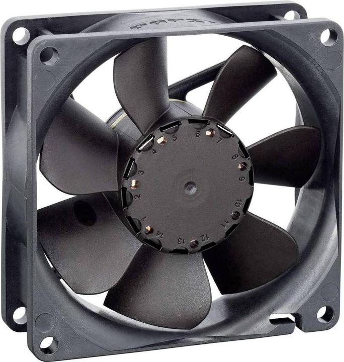 Papst EBM 8414N/2HP Ventilatore assiale 24 V/DC 78 m³/h (L x P x A) 80 x 80 x 25,4 mm (80 mm, 1 x)