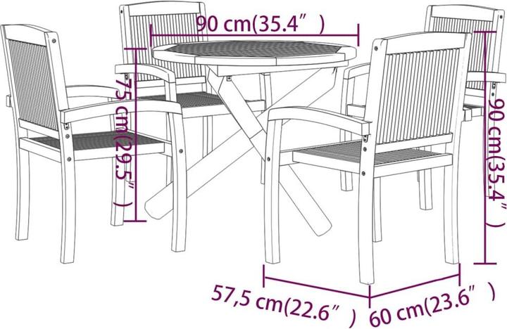 Produktbild VidaXL Yakez (90 cm)