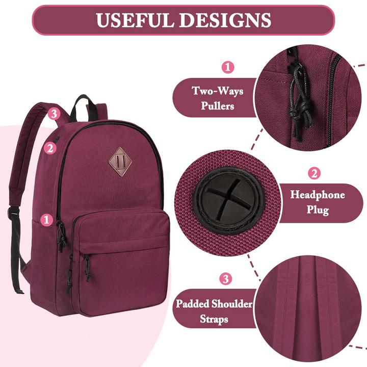 Produktbild Only-Bags.Store Schulrucksack, klassischer leichter Rucksack Teenager College Schultasche lässiger Tagesrucksack