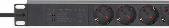 Image du produit Intellinet Bloc multiprise 19" 7x / PDU, contact de protection, 1 U, avec protection contre les surtensions