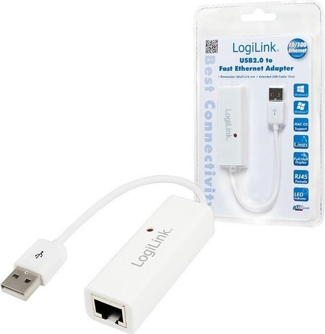 Actual product image LogiLink Ethernet adapter (USB, RJ45 (1x))