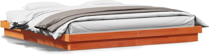 Produktbild VidaXL Bett mit LED-Beleuchtung Kiefer (200 x 200 cm)