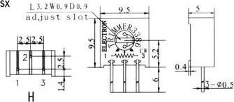 Produktbild Velleman Cermet Trimmer Single-Turn 100k