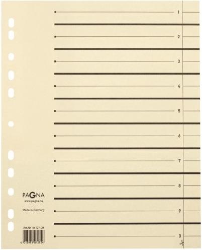 Produktbild Pagna Trennblätter A4 beige Pack 10 tgl.