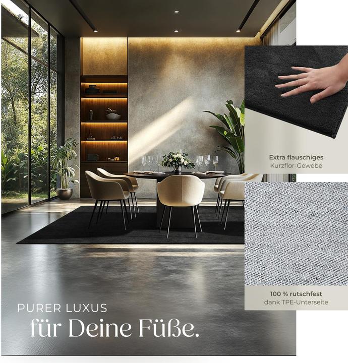 Actual product image tectake Short pile carpet Soft Zone (200 x 290 cm)