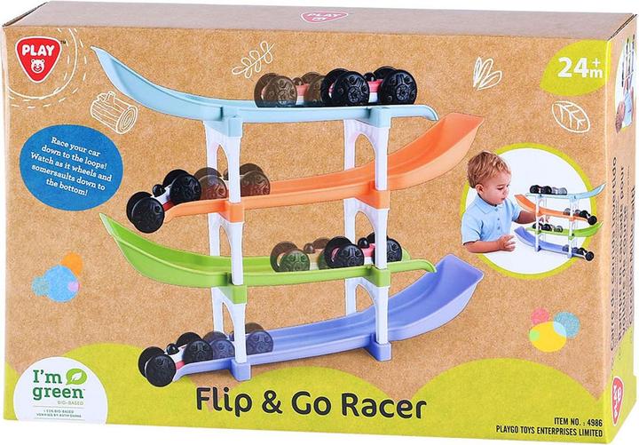 Produktbild Play die biobasierte Flip and Go-Autorennstrecke, 11 Teile.