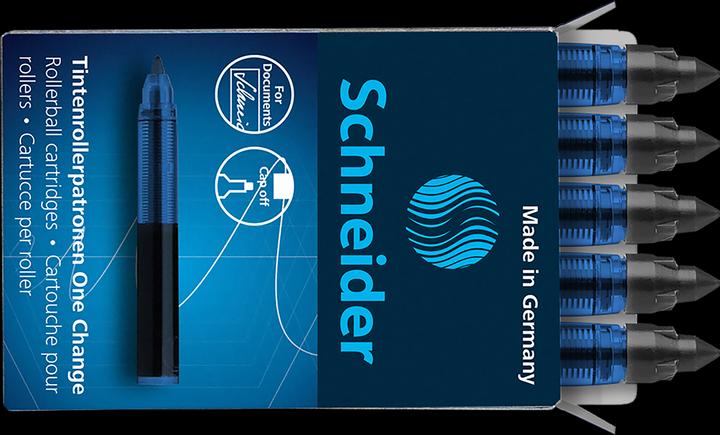 Produktbild Schneider ONE CHANGE - Rollerpatrone (Tintenfass, Schwarz, 0.60 mm)