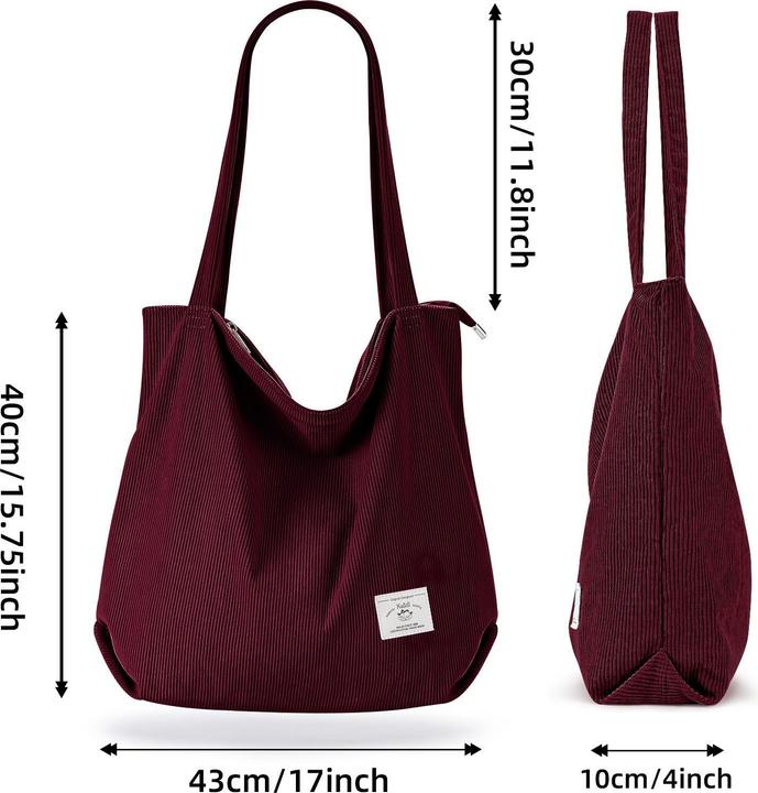 Only-Bags.Store Cord Umhängetasche, minimalistische einfarbige Tragetasche, All-Match Lagerung Handtasche