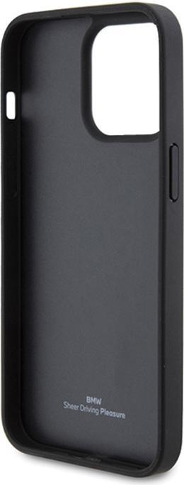 Image du produit BMW BMHCP15X22RFGK iPhone 15 Pro Max 6.7" czarny/black Motif en cuir Diamond (Apple iPhone 15 Pro Max)