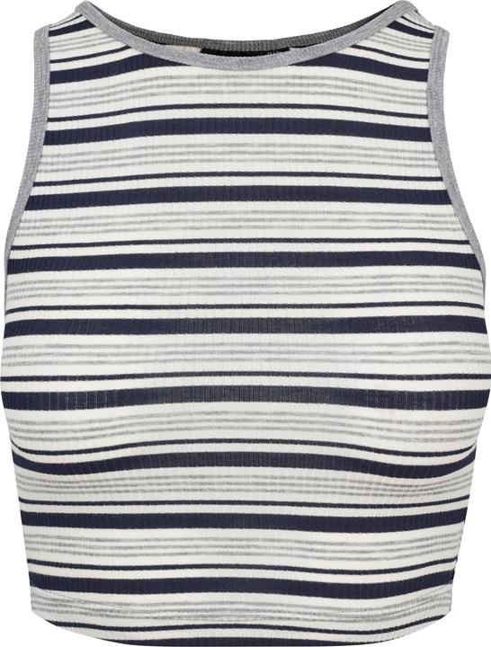 Urban Classics Ladies Rib Stripe Cropped Top (L)