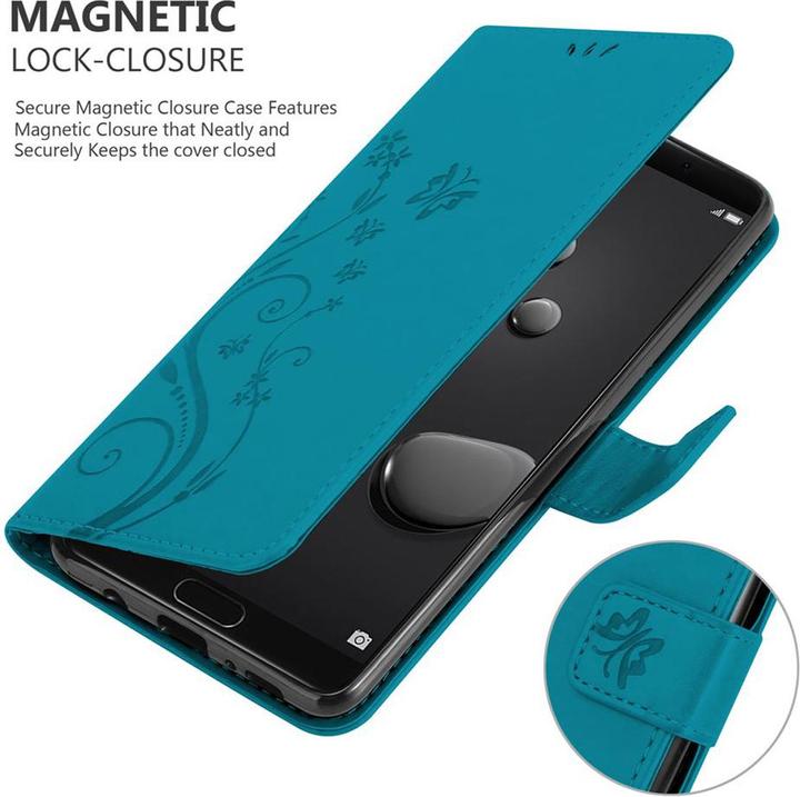 Productafbeelding Cadorabo Bloemen Boekomslag (Huawei Mate 10)