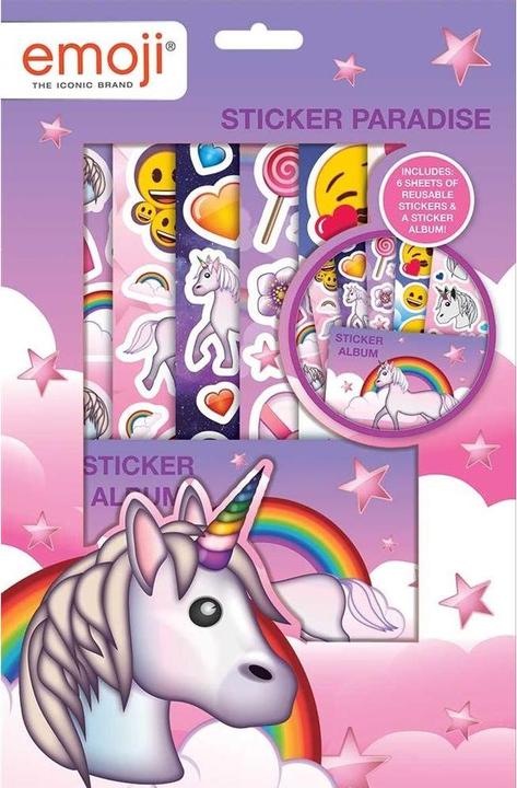 Actual product image Emoji Paradise Unicorn Stickers