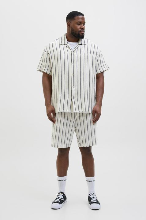 Actual product image Jack & Jones Jorcoba Stripe Resort Shirt Ss Sn Pls (4XL)