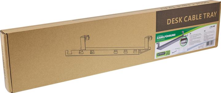 Image du produit InLine Guide-câbles/rangement pour montage sous table (Conduit, 13.10 cm)