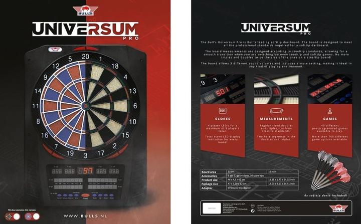 Produktbild Bulls NL Universum Pro Softtip Board Schwarz