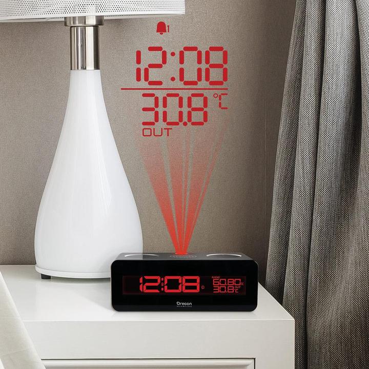 Produktbild Oregon Scientific Funk-Radiowecker mit Projektionsuhr RRA320PNX