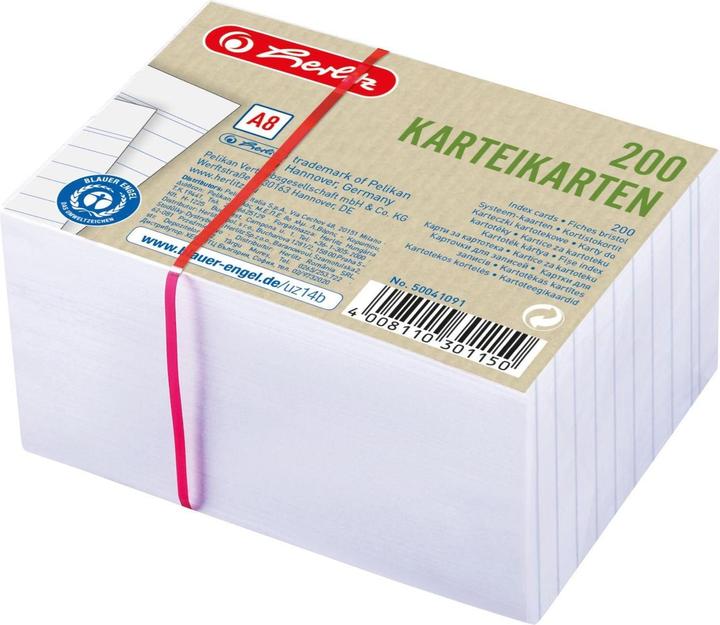 Immagine prodotto Herlitz Cartoncino rivestito Blue Angel 200s (A8, 180 g/m², 200 x)
