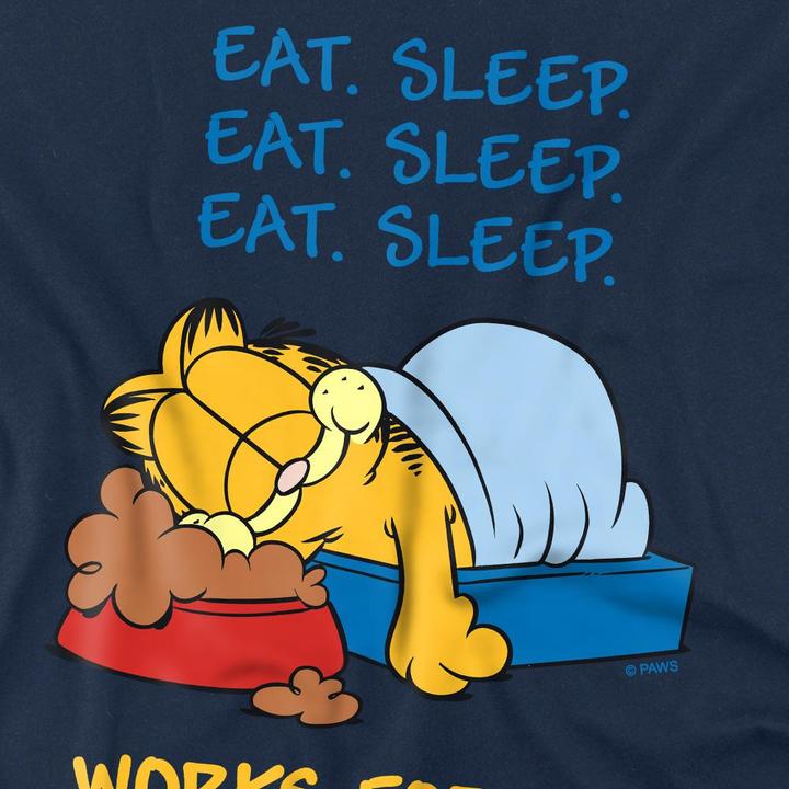 Immagine prodotto Garfield Works For Me Maglietta Uomo (M)