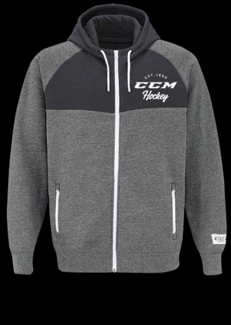 Produktbild CCM F3856 ACADEMY FULL ZIP HOOD SR (Rot, S) (S)