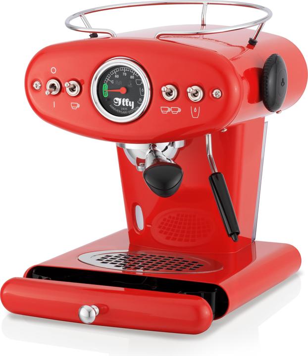 Illy X1 Macchina Anniversary per caffè macinato e cialde E.S.E. (rosso)