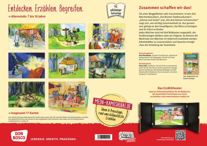 Actual product image Von Freundschaft und Zusammenhalt - 3 x 5 Märchen-Bildkarten. Mit Arbeitsblättern für Klasse 3 und 4 (German, Petra Lefin, Gesa Rensmann, 2024)