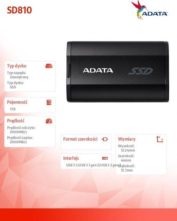 Actual product image Adata SD810 (1000 GB)
